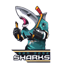 Наклейка San Jose Sharks Mascot